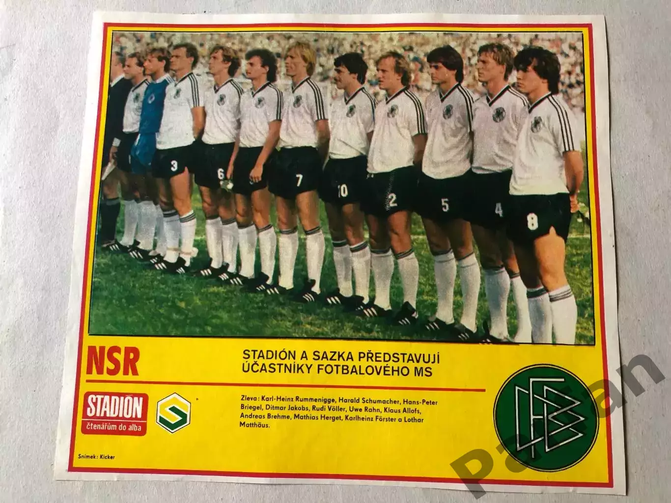 Stadion Постер ФРН 1986
