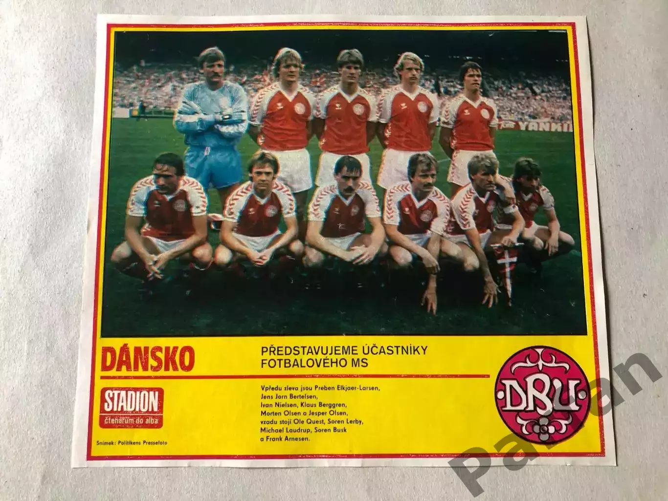 Stadion Постер Данія 1986
