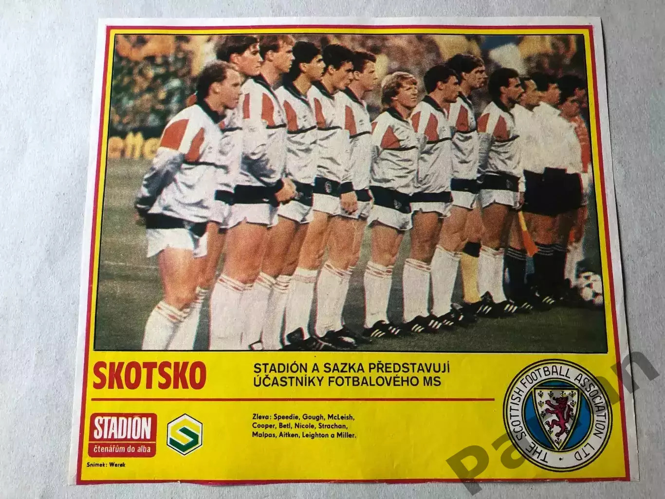 Stadion Постер Шотландія 1986