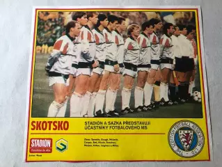 Stadion Постер Шотландія 1986