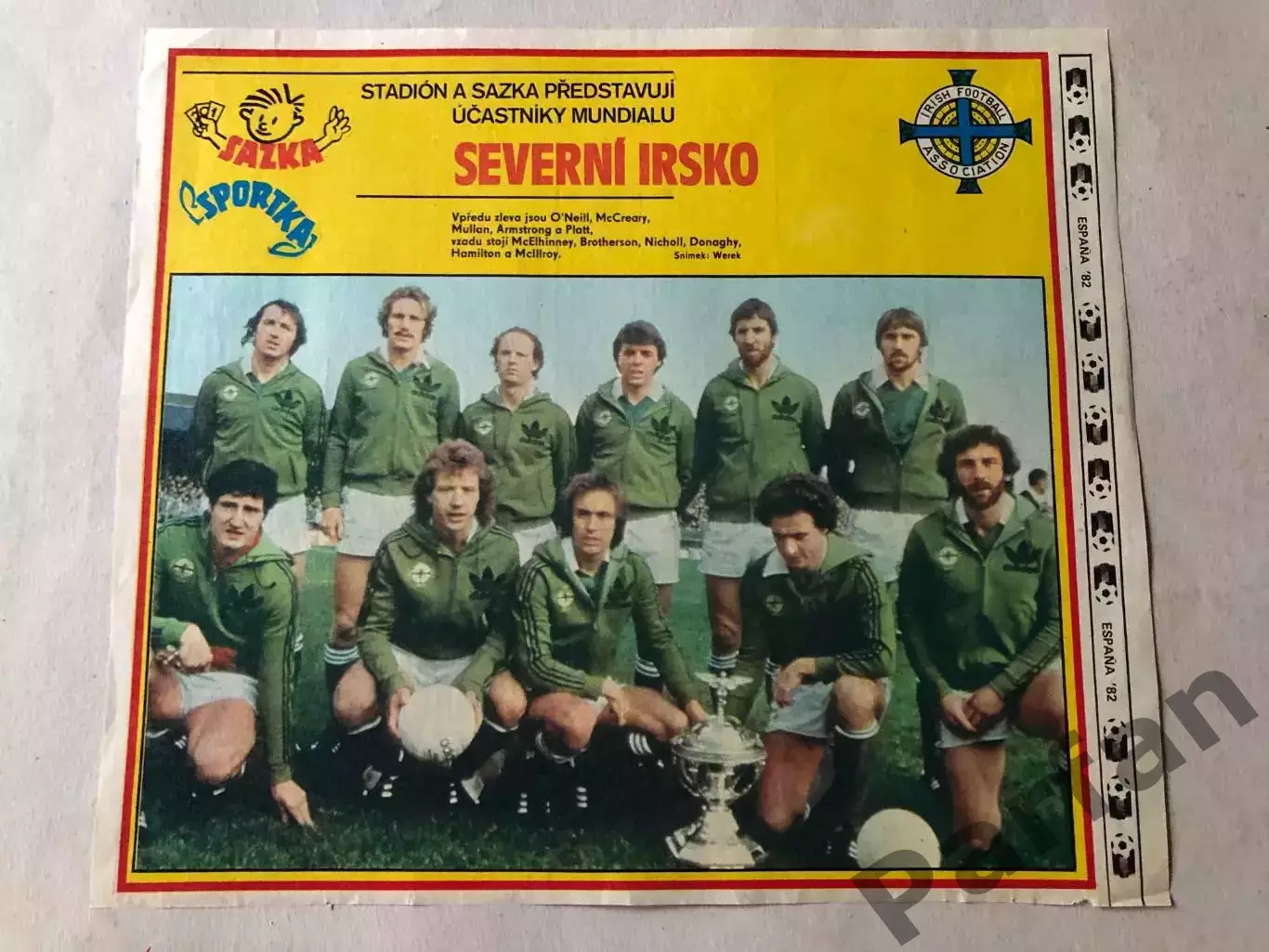 Stadion постер Північна Ірландія 1982