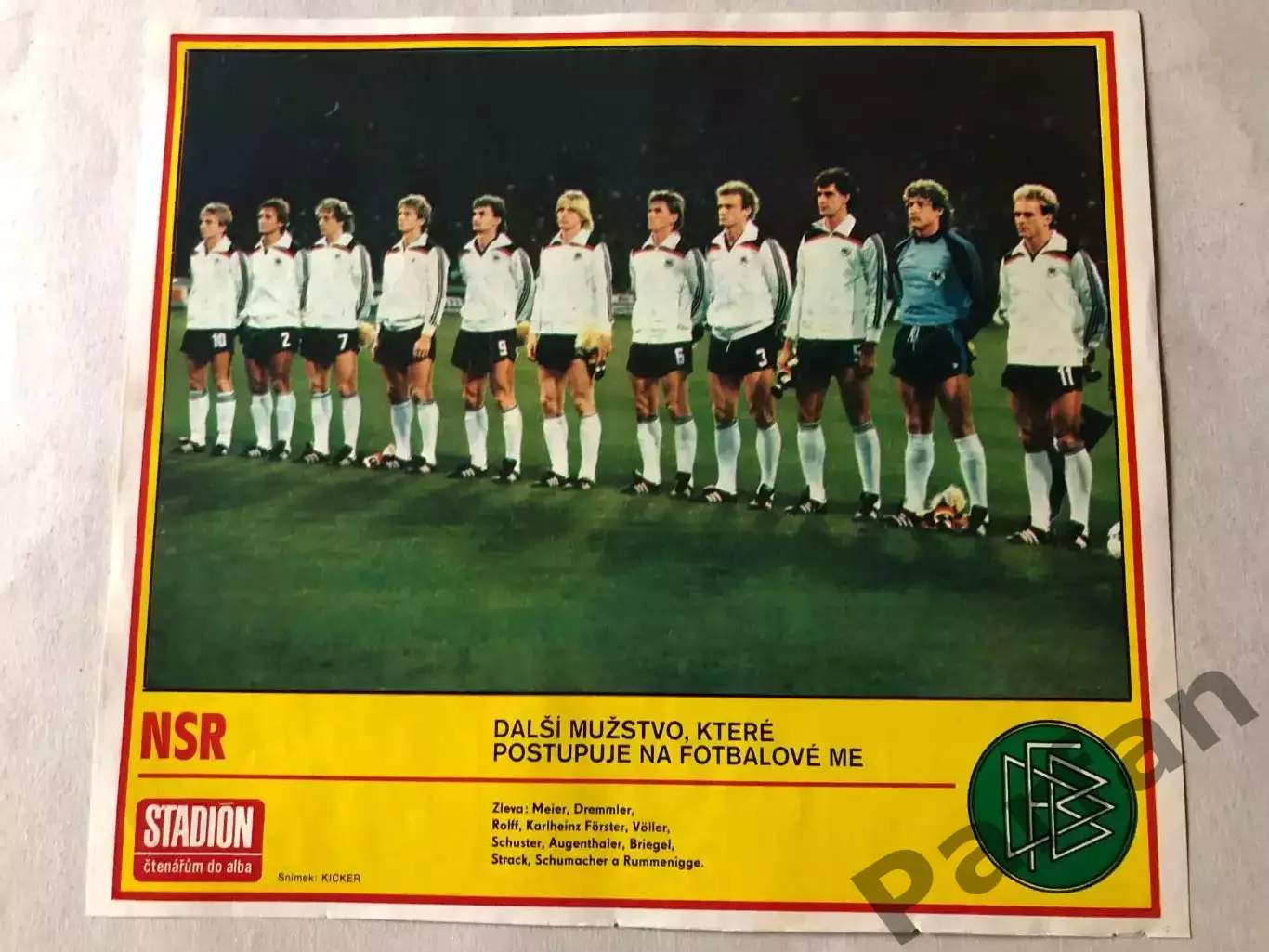 Stadion постер Чемпіонат Европи 1984 2