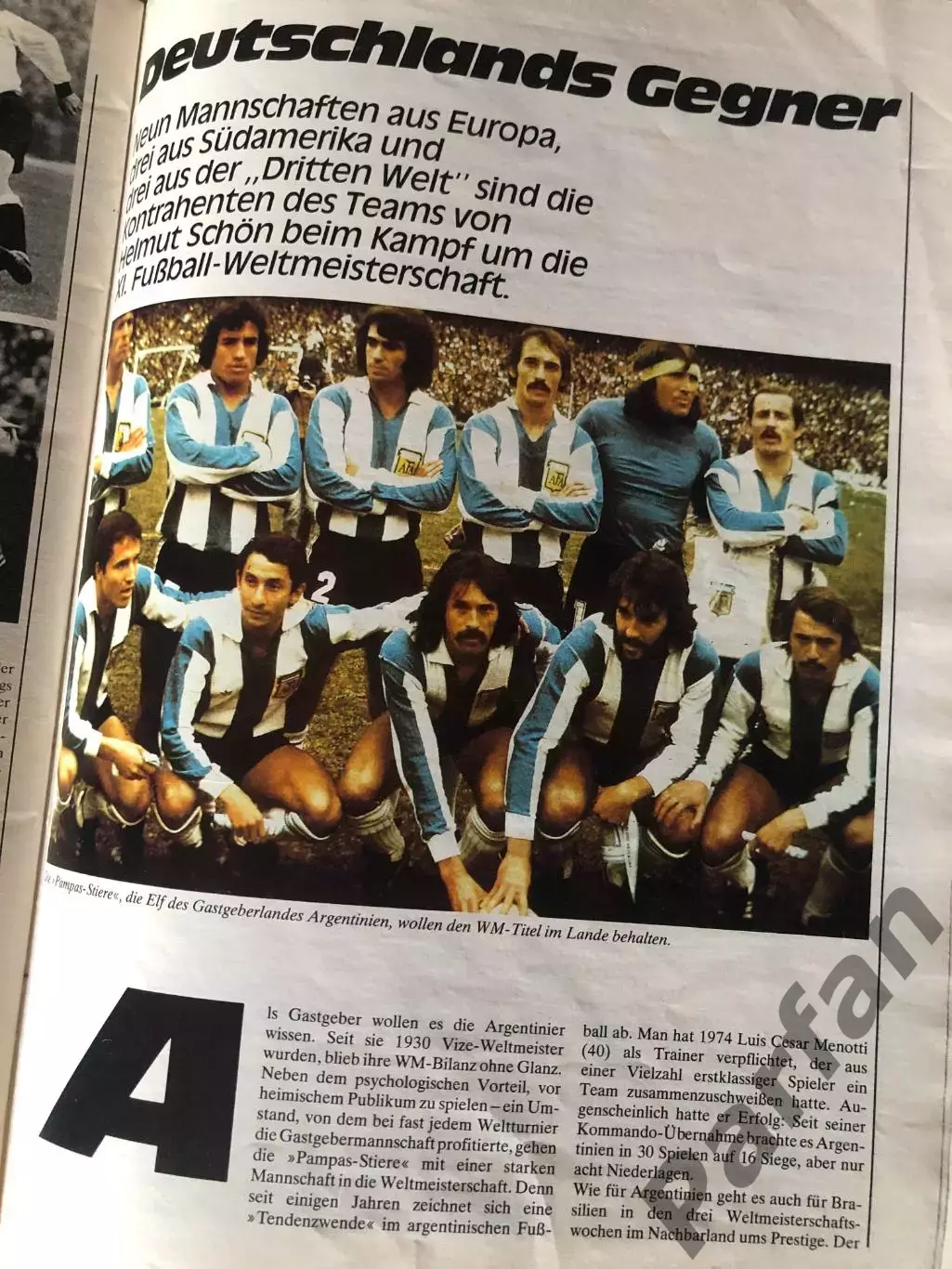Футбол Fussball WMЧемпіонат Світу 1978 Спецвипуск 1