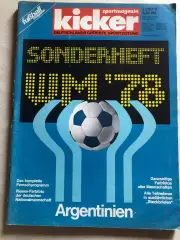Футбол Kicker WM Чемпіонат Світу 1978 Спецвипуск