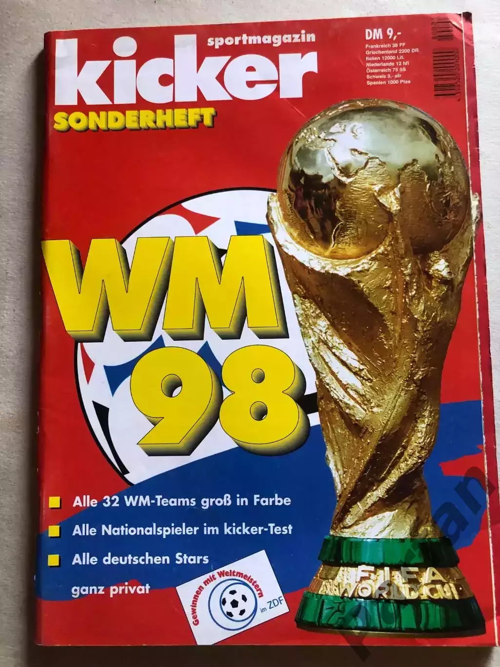 Футбол Журнал Kicker Чемпіонат Світу 1998 Спецвипуск