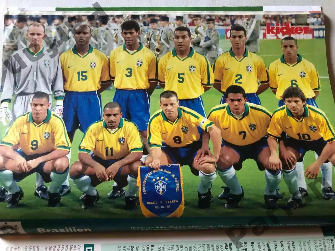 Футбол Журнал Kicker Чемпіонат Світу 1998 Спецвипуск 1