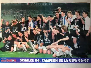 Don Balon Постер Шальке Володар Кубка УЄФА 1997