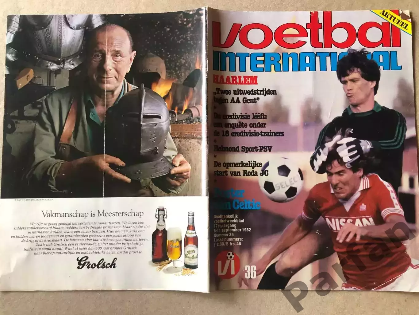 Voetbal international 1982 Постер Селтік 1