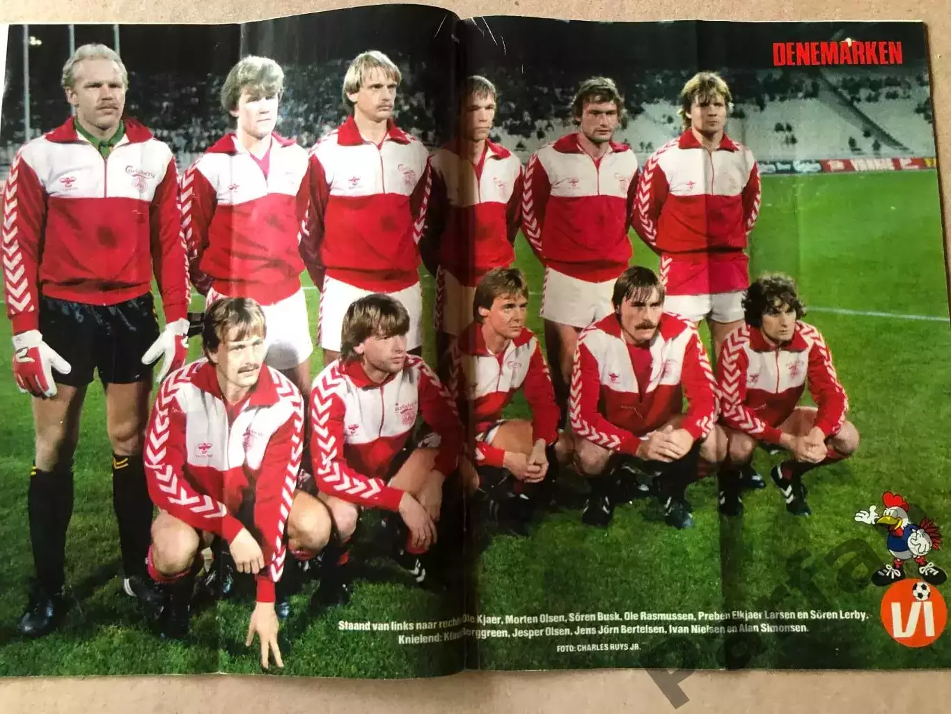 Voetbal international 1984 Постер Данія