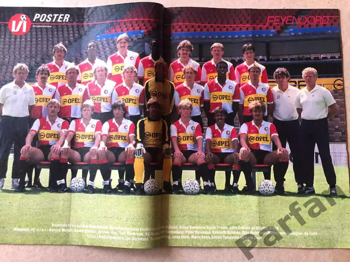 Voetbal international 1985 Постер Феєнорд