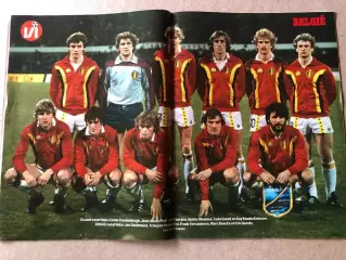 Voetbal international 1983 Постер Бельгія