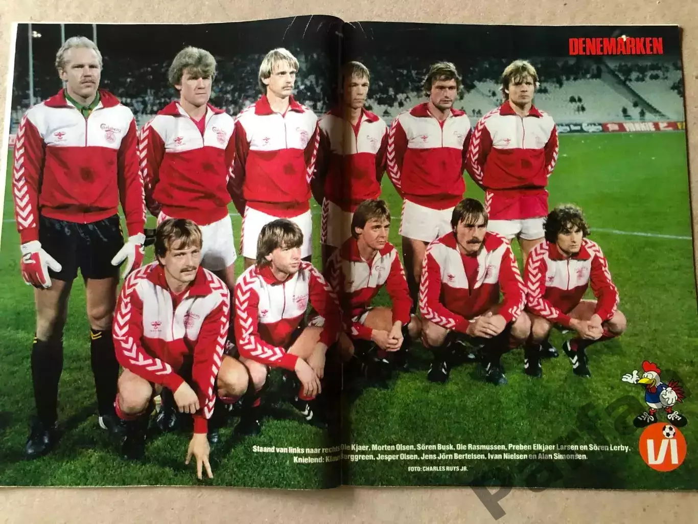 Voetbal international 1984 Постер Данія