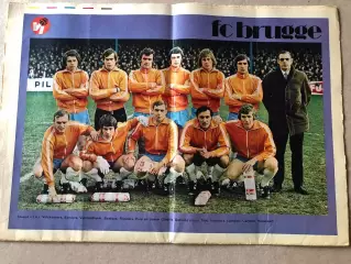 Voetbal international 1972 Постер Брюгге