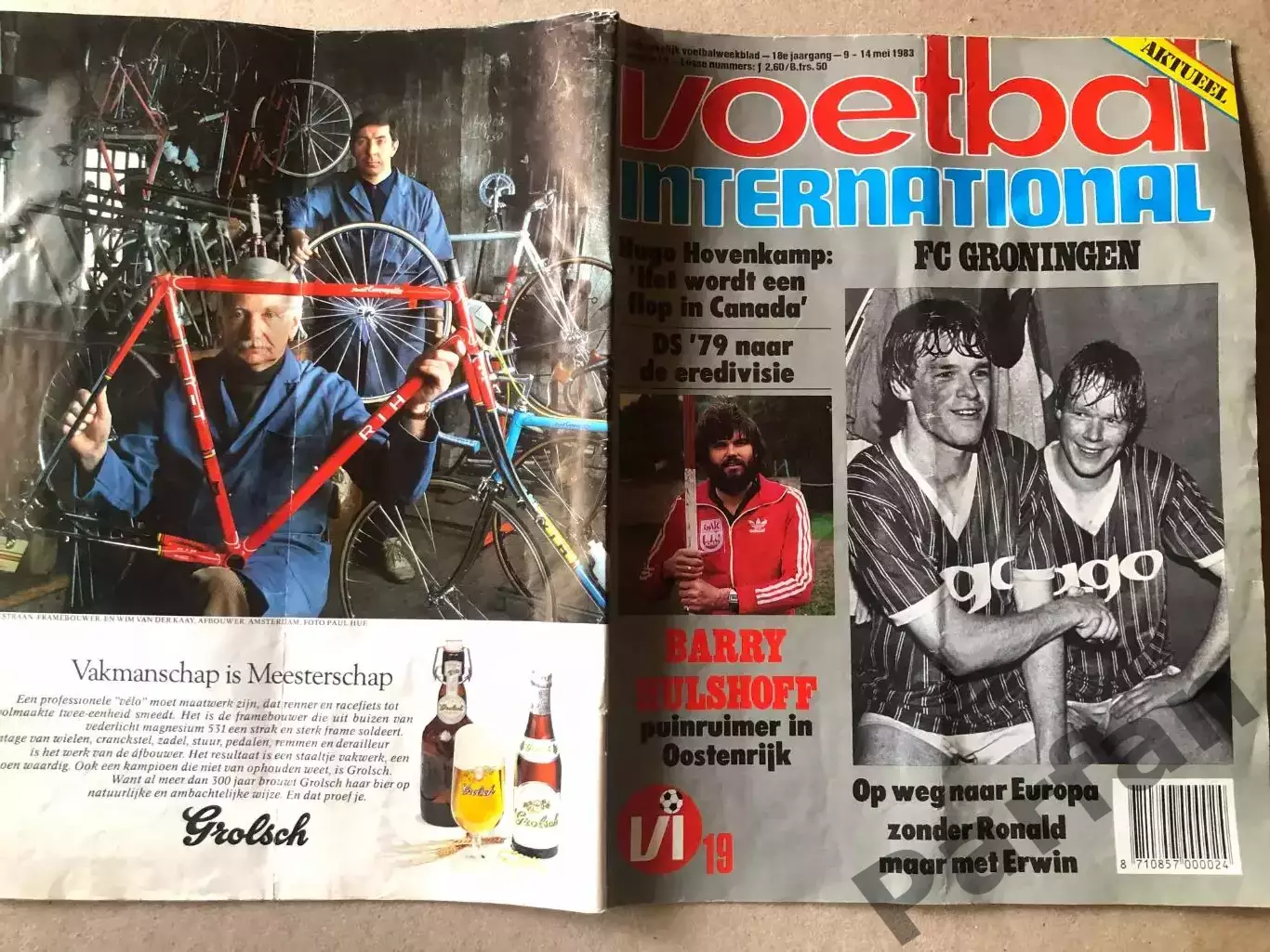 Voetbal international 1983 Постер Голландія 1
