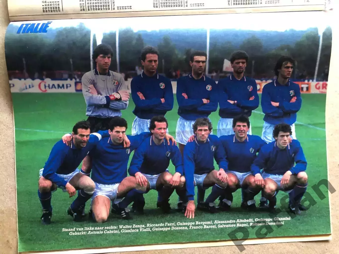 Voetbal international 1987 Італія Андерлехт Італія