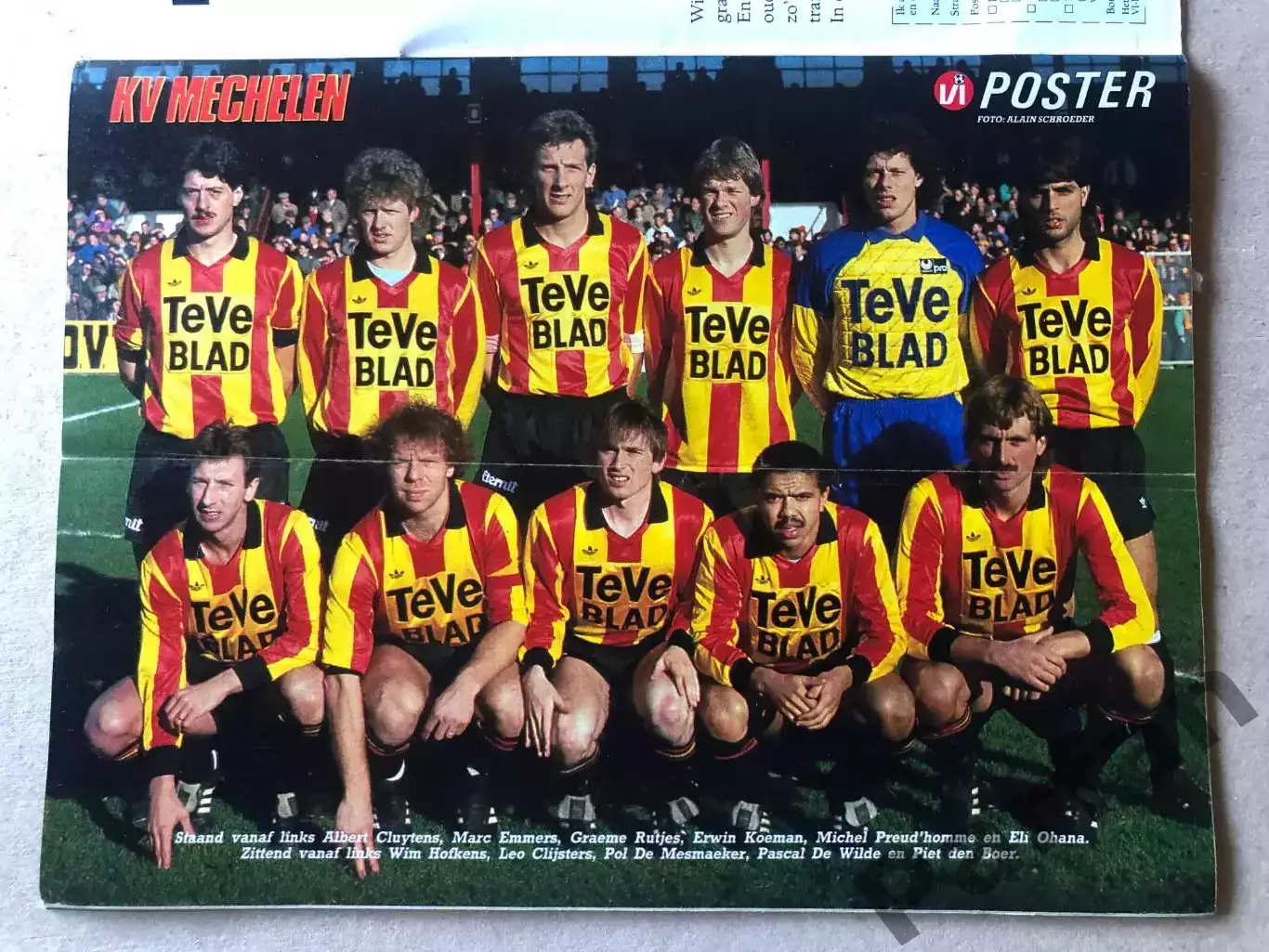 Voetbal international 1988 Постер Меелен