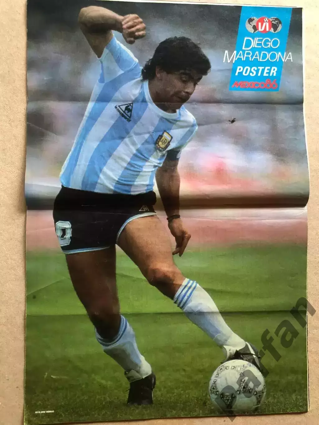 Voetbal international 1988 Постер Марадона
