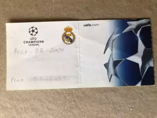 Квиток Реал Мадрид - Динамо Київ 2004