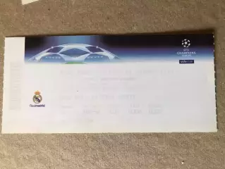 Квиток Реал Мадрид - Динамо Київ 2006