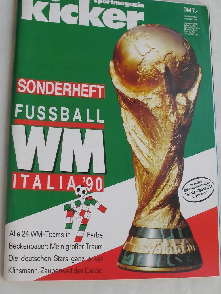 Футбол, Чемпионат Мира 1990, спецвыпуск Кикер /Kicker СССР