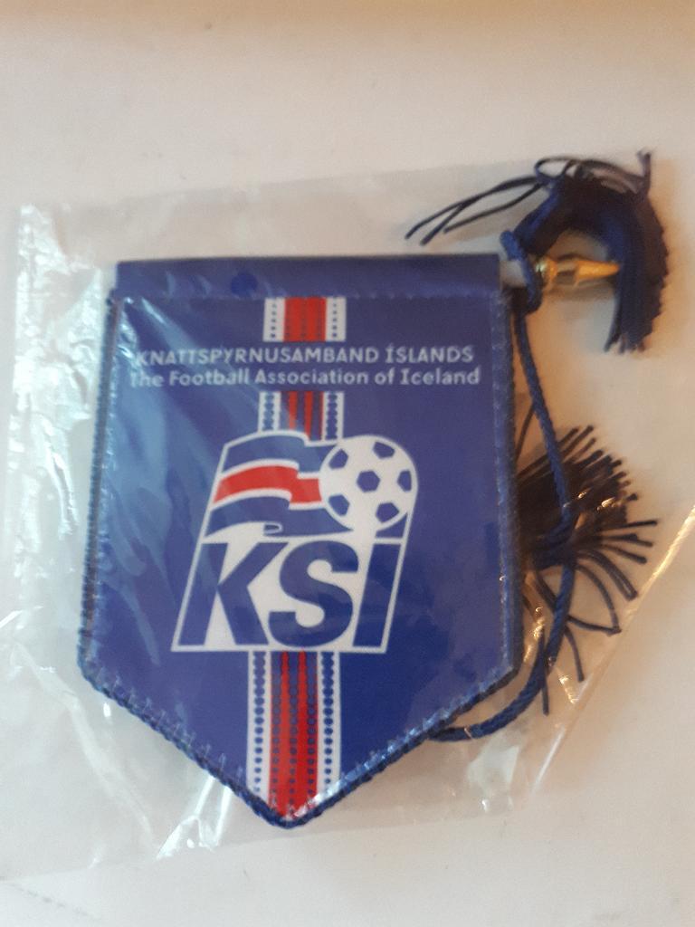 Вымпел, футбол, ФФ Исландия Iceland официальный 1