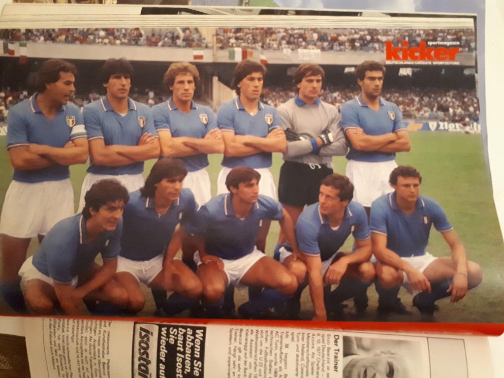 Футбол, Постер Италия 1986 Кикер /Kicker/Стадион