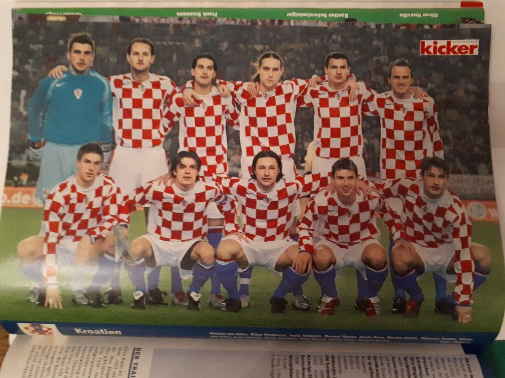 Футбол, Постер Хорватия 2004 Кикер /Kicker/Стадион
