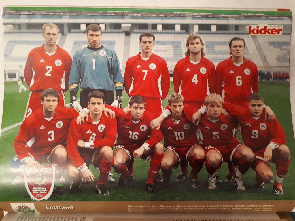 Футбол, Постер Латвия 2004 Кикер /Kicker/Стадион