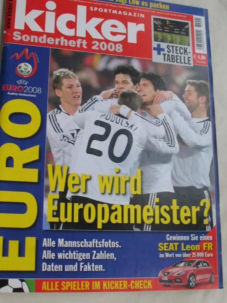 Футбол, Чемпионат Европы, Росссия, Латвия, спецвыпуск Кикер /Kicker 2008 Стадион