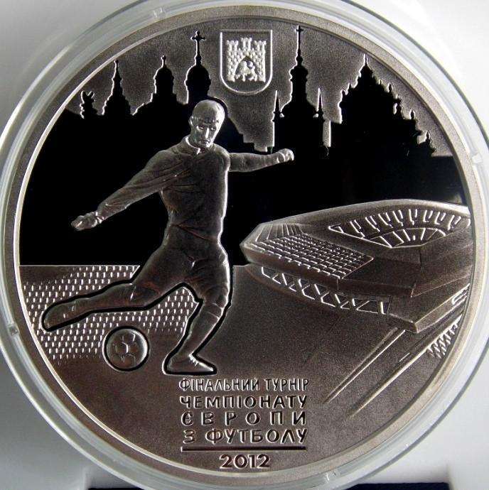 Набор 5 монет 10 грн 20 грн Серебро Чемпионат Европы по футболу ЕВРО 2012 2
