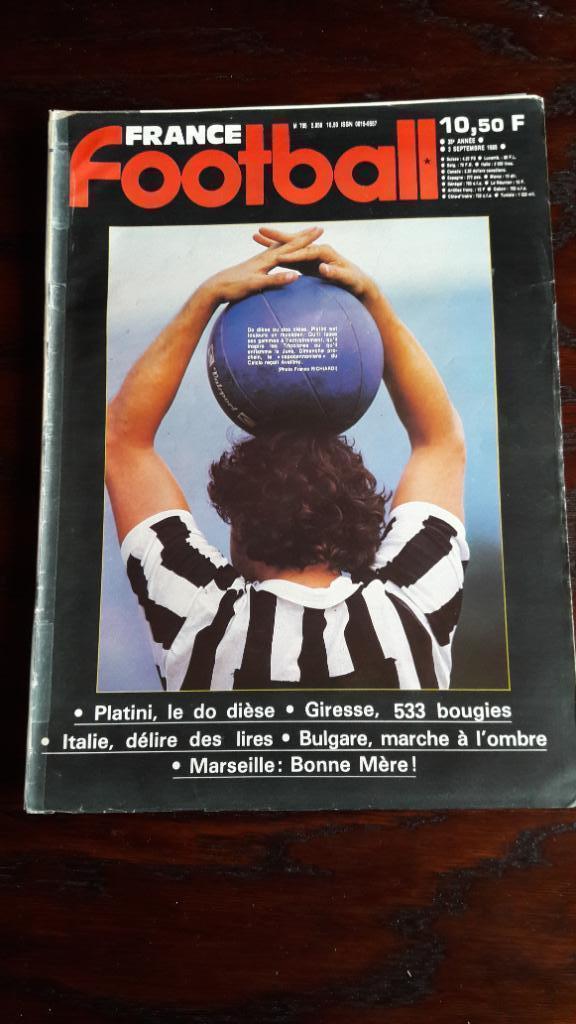 Футбол, Журнал France Football 1985