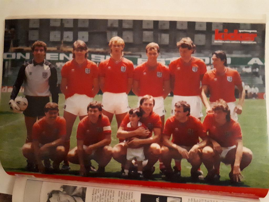 Футбол, Постер Англия 1986 Кикер /Kicker/Стадион