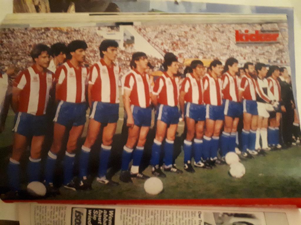 Футбол, Постер Парагвай 1986 Кикер /Kicker/Стадион