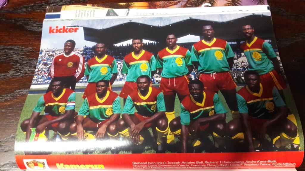 Футбол, Постер Камерун 1990 Кикер /Kicker/Стадион