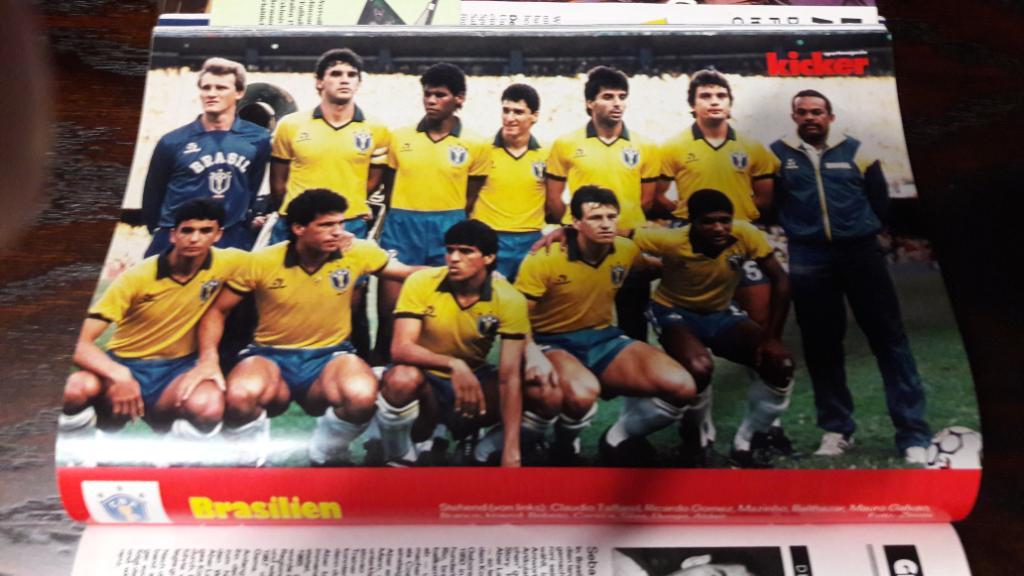 Футбол, Постер Бразилия 1990 Кикер /Kicker/Стадион