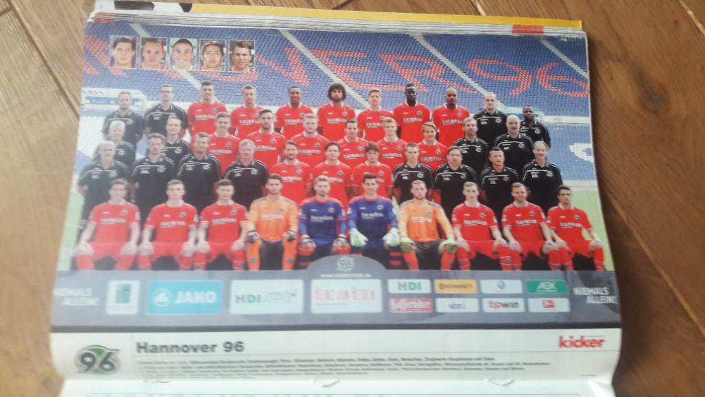 Футбол, Постер Ганновер 96 2015 Кикер /Kicker/Стадион