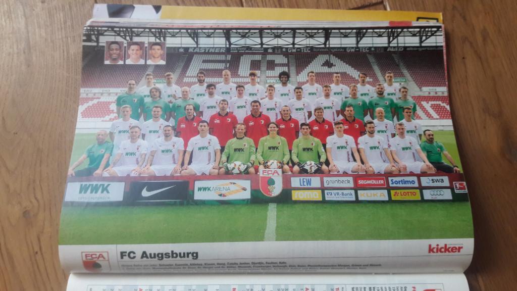 Футбол, Постер Аугсбург 2015 Кикер /Kicker/Стадион