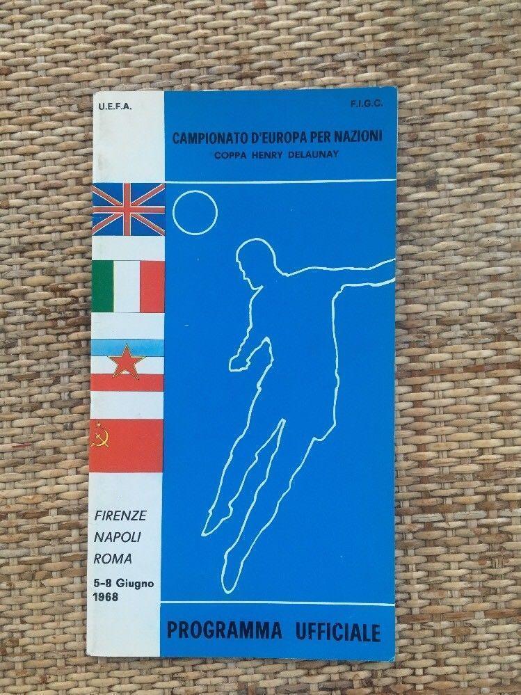Футбол, Чемпионат Европы 1968 Программа на турнир СССР