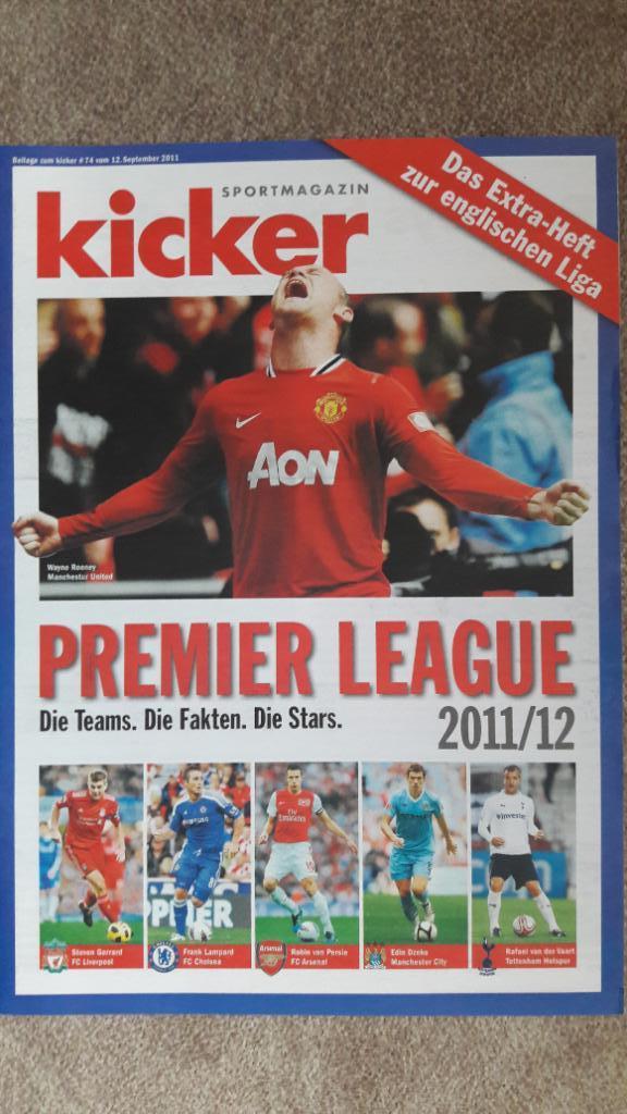 Premier League Премьер-лига Англия 2011/12 Кикер /Kicker Спецвыпуск Приложение