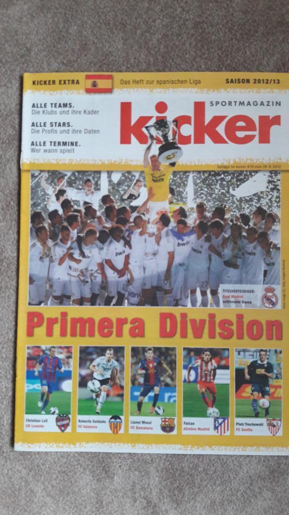 Primera Division Примера Дивисьон Испания 20121/13 Kicker Спецвыпуск Приложение