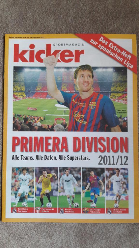 Primera Division Примера Дивисьон Испания 2011/12 Kicker Спецвыпуск Приложение