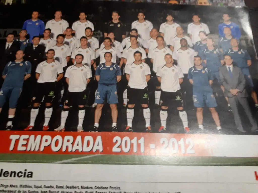 Футбол, Постер ФК Валенсия 2011 Кикер /Kicker