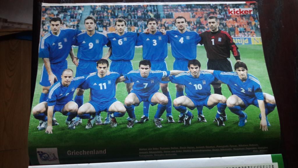 Постер Греция 2004 Чемпион Европы
