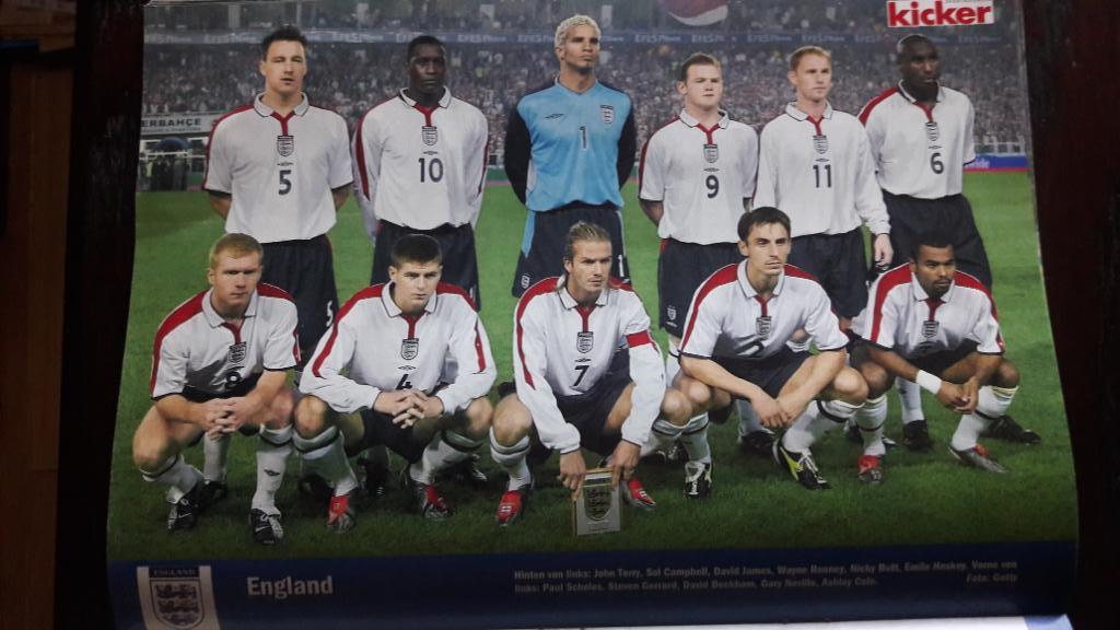 Постер Англия 2004