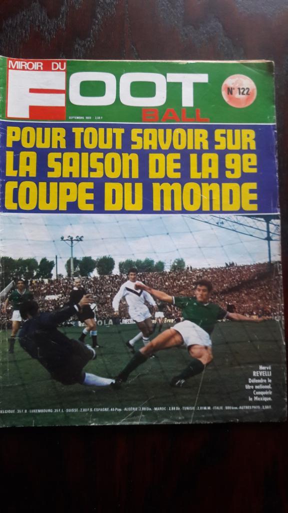 Футбол Журнал Miroir Du Football 1969,