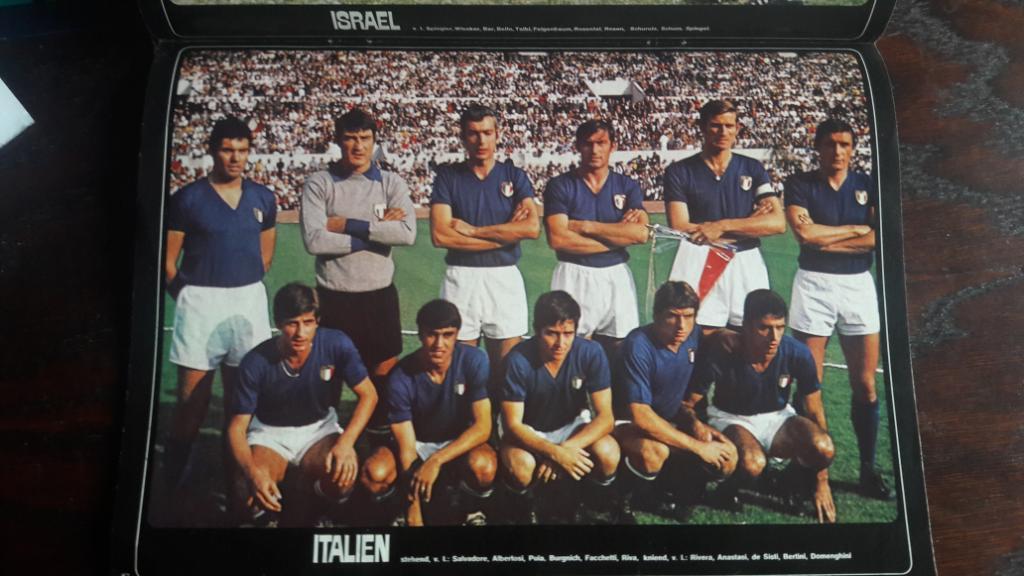 Постер, Сборная Италия 1970
