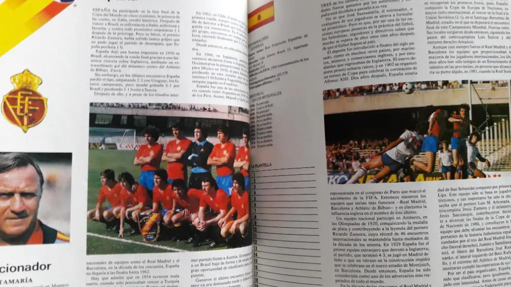 Футбол, Чемпионат Мира 1982 Официальная ИСПАНСКАЯ программа на турнир, СССР 3