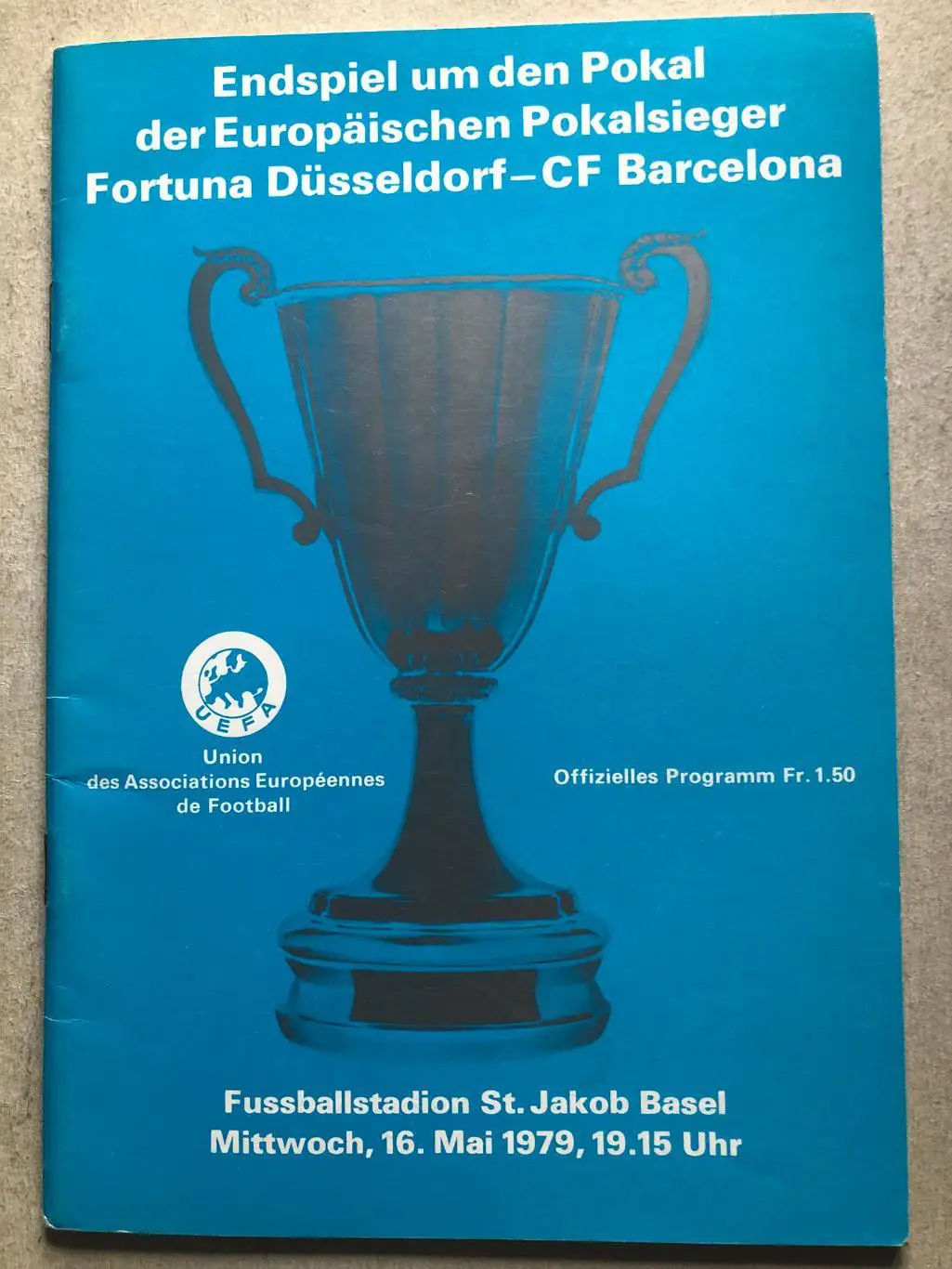 Кубок Кубков финал Фортуна - Барселона 1979 Barcelona - Fortuna