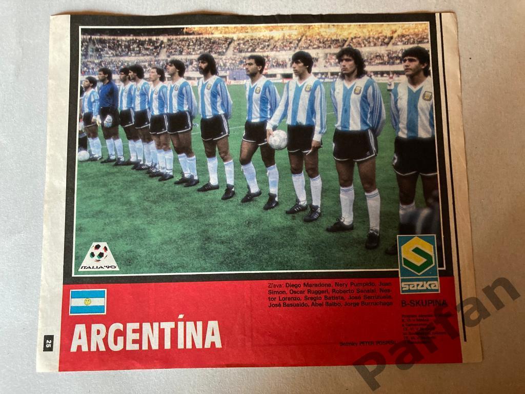 Футбол, Старт/Start Постер Аргентина 1990