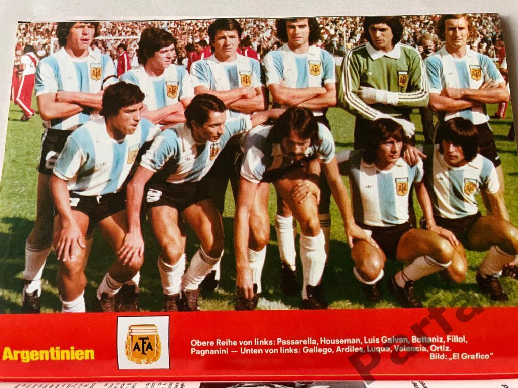 Футбол, Постер Аргентина Чемпион Мира 1978 Kicker